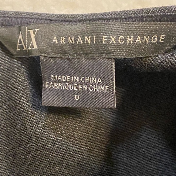 Armani Exchange Black and Gray Sheath Dress Women’s size 0 - Picture 4 of 10